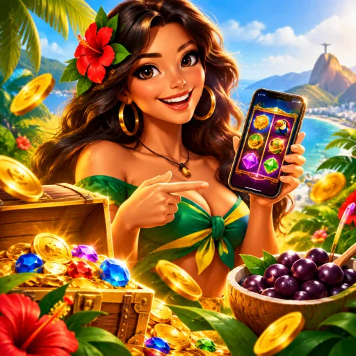 Mockup de celular com o aplicativo j77.com aberto na tela de jogos