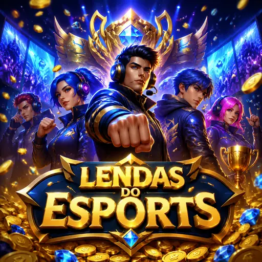 Ícone de e-sports com controle e troféu