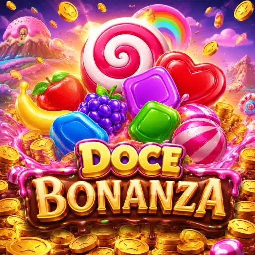 Slot Sweet Bonanza com frutas e doces colorido