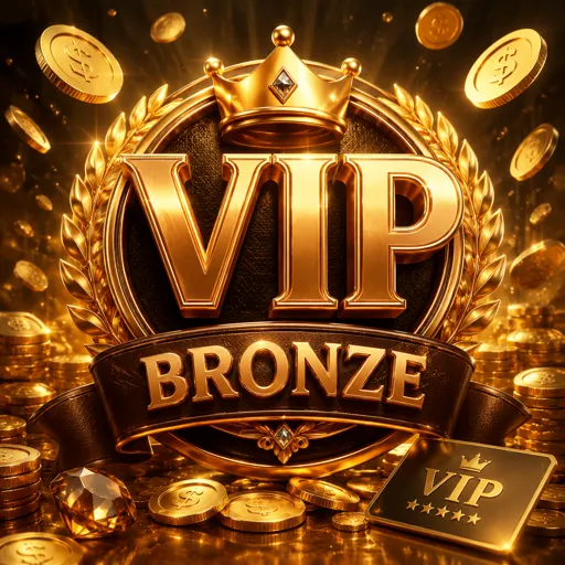 Selo do nível VIP Bronze do j77.com